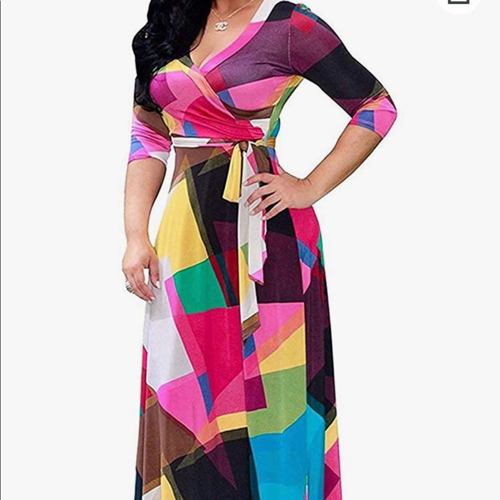 Multi- colored dress